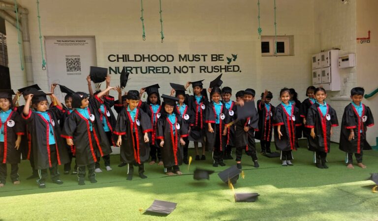 Graduating UKG class at Hummingbird MCECHS Layout